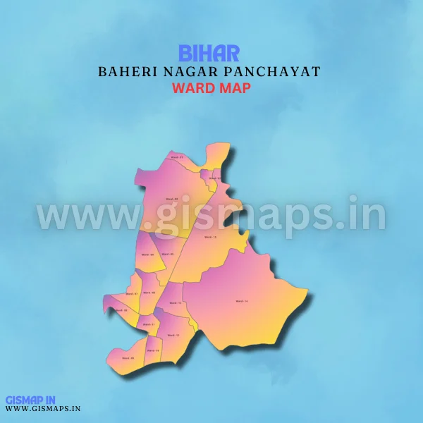 Baheri Nagar Panchayat Ward Map